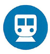 transportation icon to represent staying on the path